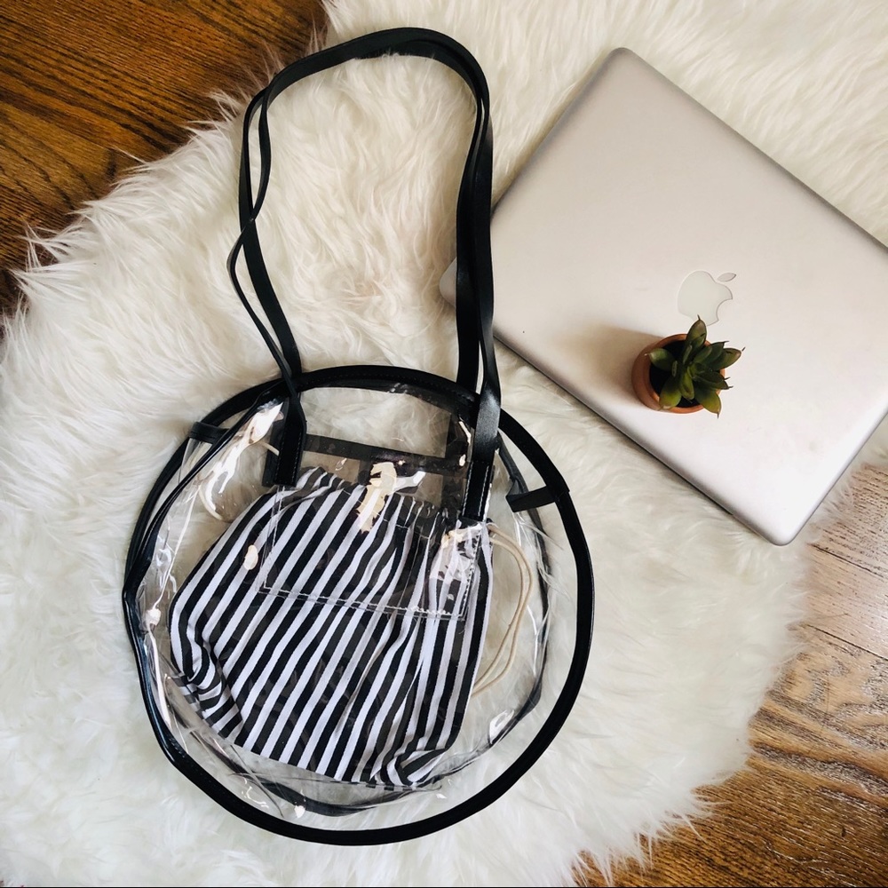 Circle PVC tote bag